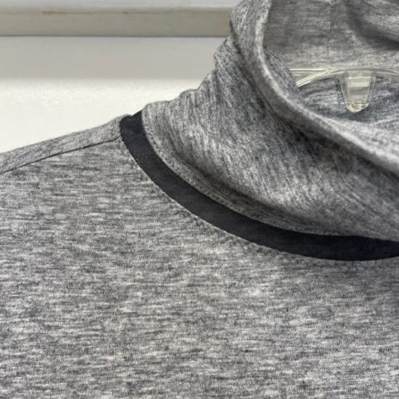 Athleta Industry Turtleneck Dress Heathered Gray Midi Maxi EUC - Picture 4 of 12